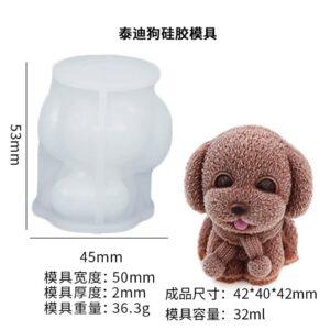 Molde de silicona perrito 5cm